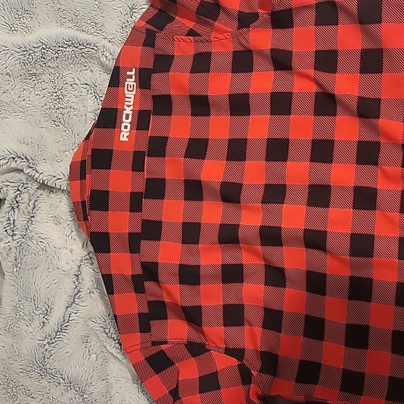 Rockwell Red Plaid Dress Shirt Medium - Picture 6 of 7